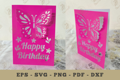 Birthday Card Papercut Craft Product Image 1