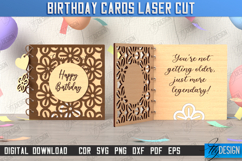 3D Birthday Cards Laser Cut Bundle, Birthday Folding Cards Product Image 3