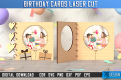 3D Birthday Cards Laser Cut Bundle, Birthday Folding Cards Product Image 12