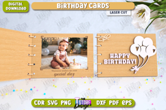 Birthday Card Laser Cut | Photo Greeting Cards | CNC File Product Image 1