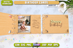 Birthday Card Laser Cut | Photo Greeting Cards | CNC File Product Image 1