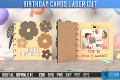 3D Birthday Cards Laser Cut Bundle, Birthday Folding Cards Product Image 6