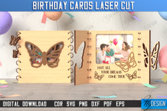3D Birthday Cards Laser Cut Bundle, Birthday Folding Cards Product Image 8