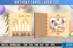 3D Birthday Cards Laser Cut Bundle, Birthday Folding Cards Product Image 9