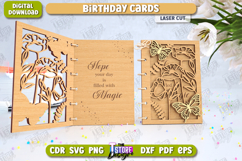 Birthday Card Laser Cut | Photo Greeting Cards | CNC File Product Image 1