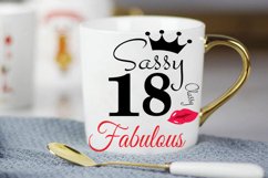 Sassy and classy 18 birthday Svg, 18 Birthday svg, 18 Birthd Product Image 3