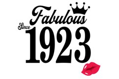 Fabulous since 1923 birthday Svg, 98 Birthday svg, 98 Birthd Product Image 2