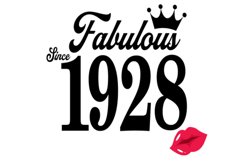 Fabulous since 1928 birthday Svg, 93 Birthday svg, 93 Birthd Product Image 2