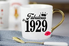 Fabulous since 1929 birthday Svg, 92 Birthday svg, 92 Birthd Product Image 3