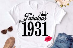 Fabulous since 1931 birthday Svg, 90 Birthday svg, 90 Birthd Product Image 1