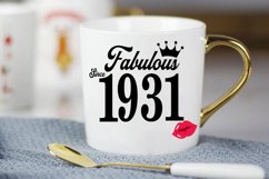 Fabulous since 1931 birthday Svg, 90 Birthday svg, 90 Birthd Product Image 3