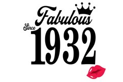 Fabulous since 1932 birthday Svg, 89 Birthday svg, 89 Birthd Product Image 2