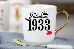 Fabulous since 1933 birthday Svg, 88 Birthday svg, 88 Birthd Product Image 3