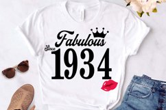 Fabulous since 1934 birthday Svg, 87 Birthday svg, 87 Birthd Product Image 1
