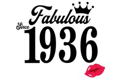 Fabulous since 1936 birthday Svg, 85 Birthday svg, 85 Birthd Product Image 2