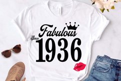 Fabulous since 1936 birthday Svg, 85 Birthday svg, 85 Birthd Product Image 1