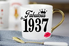 Fabulous since 1937 birthday Svg, 84 Birthday svg, 84 Birthd Product Image 3