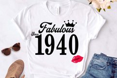 Fabulous since 1940 birthday Svg, 81 Birthday svg, 81 Birthd Product Image 1