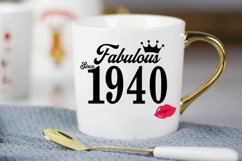 Fabulous since 1940 birthday Svg, 81 Birthday svg, 81 Birthd Product Image 3