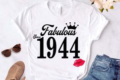 Fabulous since 1944 birthday Svg, 77 Birthday svg, 77 Birthd Product Image 1