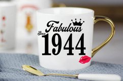 Fabulous since 1944 birthday Svg, 77 Birthday svg, 77 Birthd Product Image 3