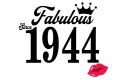 Fabulous since 1944 birthday Svg, 77 Birthday svg, 77 Birthd Product Image 2