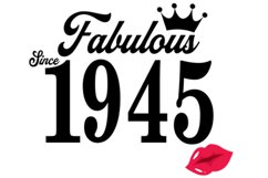 Fabulous since 1945 birthday Svg, 76 Birthday svg, 76 Birthd Product Image 2