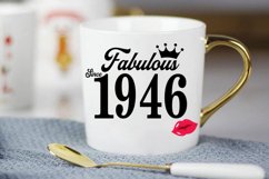 Fabulous since 1946 birthday Svg, 75 Birthday svg, 75 Birthd Product Image 2