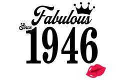 Fabulous since 1946 birthday Svg, 75 Birthday svg, 75 Birthd Product Image 3