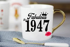 Fabulous since 1947 birthday Svg, 74 Birthday svg, 74 Birthd Product Image 3