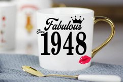 Fabulous since 1948 birthday Svg, 73 Birthday svg, 73 Birthd Product Image 3