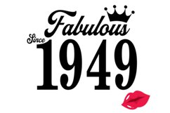 Fabulous since 1949 birthday Svg, 72 Birthday svg, 72 Birthd Product Image 3