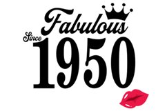 Fabulous since 1950 birthday Svg, 71 Birthday svg, 71 Birthd Product Image 2