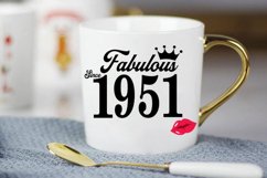 Fabulous since 1951 birthday Svg, 70 Birthday svg, 70 Birthd Product Image 3