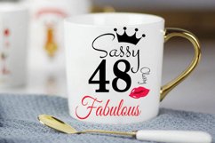 Sassy and classy 48 birthday Svg, 48 Birthday svg, 48 Birthd Product Image 3