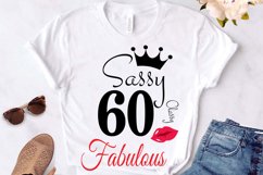 Sassy and classy 60 birthday Svg, 60 Birthday svg, 60 Birthd Product Image 3