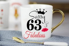 Sassy and classy 63 birthday Svg, 63 Birthday svg, 63 Birthd Product Image 3