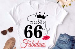 Sassy and classy 66 birthday Svg, 66 Birthday svg, 66 Birthd Product Image 3