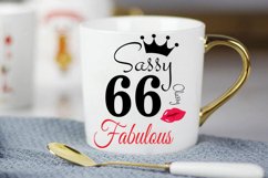 Sassy and classy 66 birthday Svg, 66 Birthday svg, 66 Birthd Product Image 2
