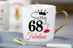 Sassy and classy 68 birthday Svg, 68 Birthday svg, 68 Birthd Product Image 2