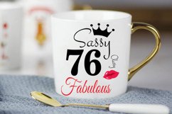 Sassy and classy 76 birthday Svg, 76 Birthday svg, 76 Birthd Product Image 2