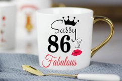 Sassy and classy 86 birthday Svg, 86 Birthday svg, 86 Birthd Product Image 3
