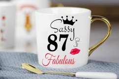 Sassy and classy 87 birthday Svg, 87 Birthday svg, 87 Birthd Product Image 3