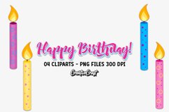 Happy Birthday Clipart, birthday party graphic, illustration Product Image 1