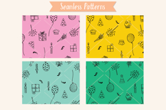 Color Birthday Party | Hand drawn Cakes, Candles, Balloons Product Image 8