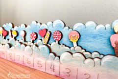 Birthday Countdown Calendar Laser Cut Design Product Image 6