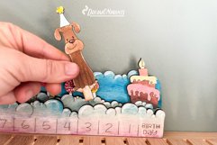 Birthday Countdown Calendar Laser Cut Design Product Image 8