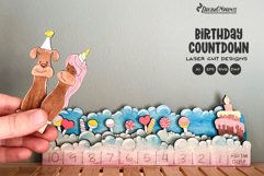 Birthday Countdown Calendar Laser Cut Design Product Image 1