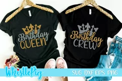 Birthday Queen Svg Birthday Squad Svg Birthday Crew Svg Product Image 1