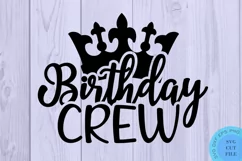Birthday Crew Svg Birthday Squad Svg Birthday Queen Svg Product Image 2